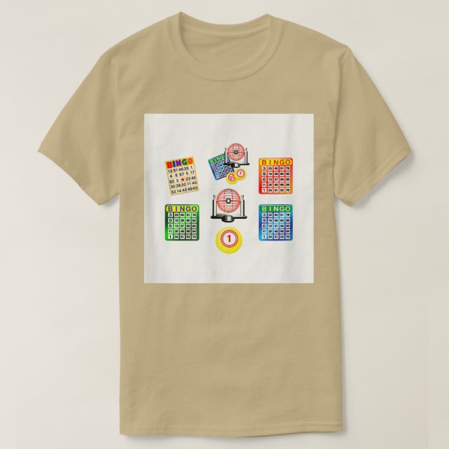 Bingo Night Prize Reward Card Raffle Print Decor G T-Shirt (Design vorne)