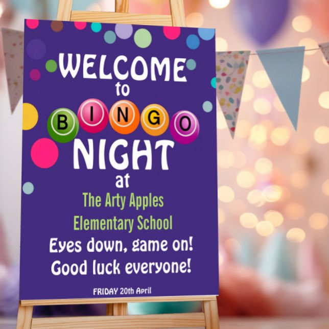 Bingo Night Willkommensposter Eye Down Game On Poster (Von Creator hochgeladen)