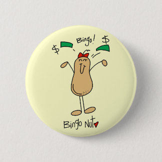 Bingo-Nuss-T-Shirts und Geschenke Button
