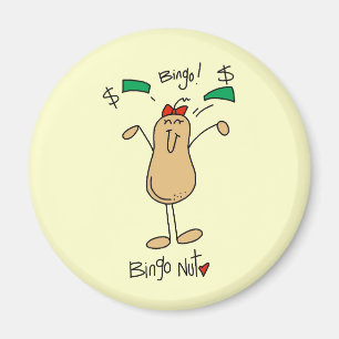Bingo-Nuss-T-Shirts und Geschenke Magnet