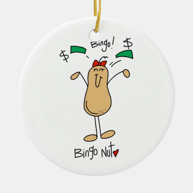 Bingo Nut T - Shirt und Geschenke Keramikornament (Vorne)