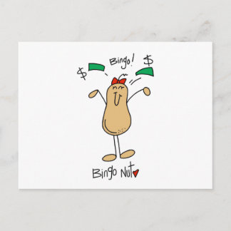 Bingo Nut Tshirts und Geschenke Postkarte