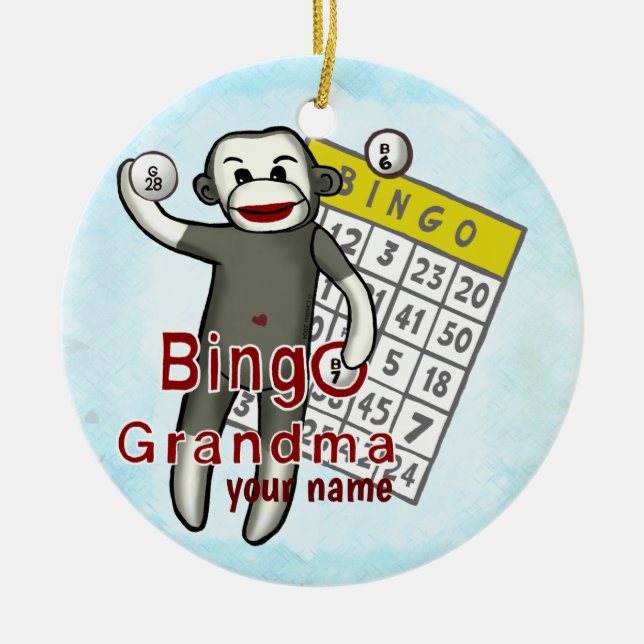 Bingo-Oma-Ornament Keramik Ornament (Vorne)