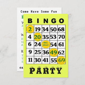 BINGO-Party Einladung