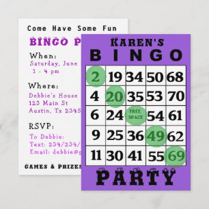 BINGO Party Einladung