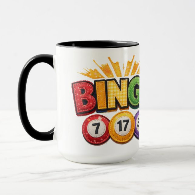 BINGO Patchwork Applikation  Tasse (Links)