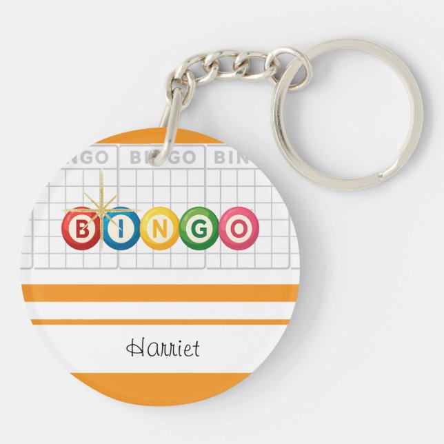 Bingo Personalized Keychain Schlüsselanhänger (Rückseite)