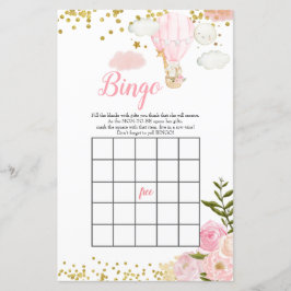 Bingo Pink Heißluftballon Jungle Babydusche