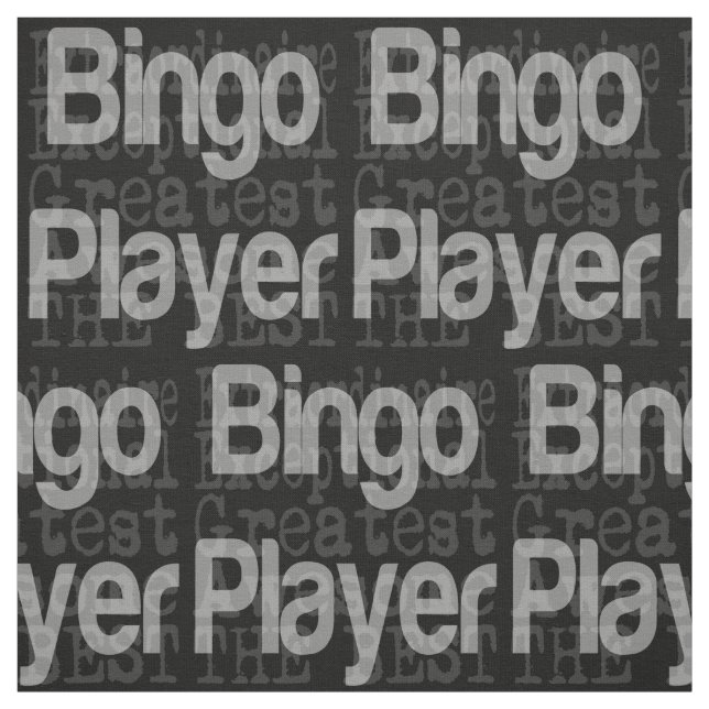 Bingo Player Extraordinaire Stoff (Muster)
