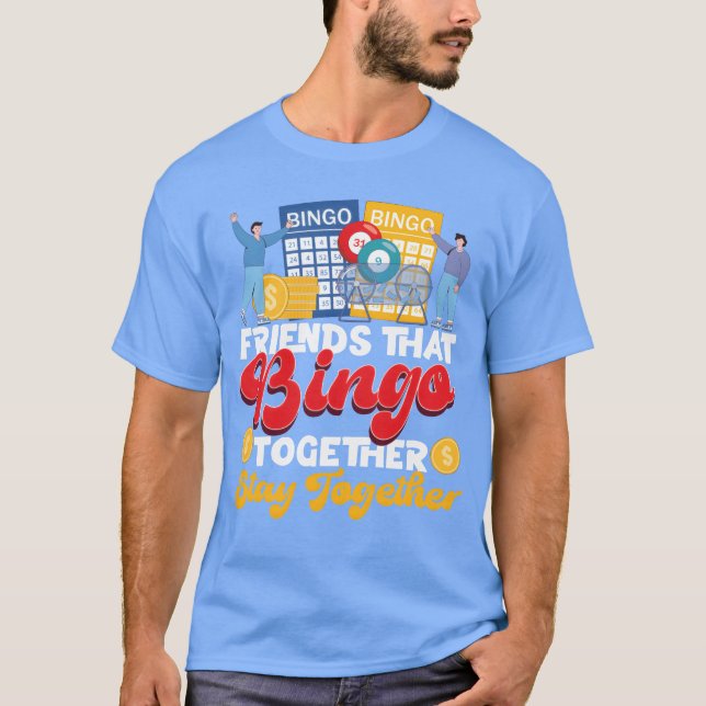 Bingo Player Friends Buddies Mädchen T-Shirt (Vorderseite)