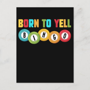 Bingo Player Funny Bingo Abhängiger Spaß Postkarte