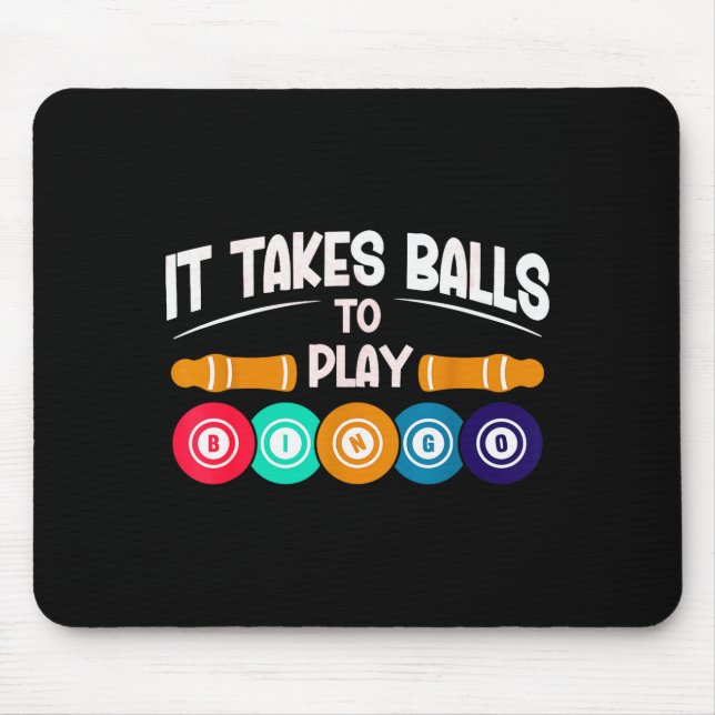 Bingo Player Funny Bingo Quote Lucky Bingo Design  Mousepad (Vorne)