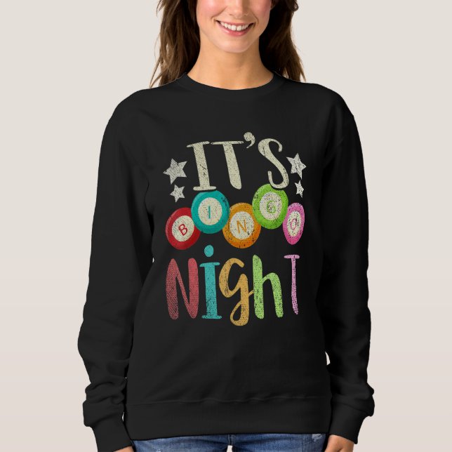 Bingo Player Gamble Bingo Night Gambling Lotterie  Sweatshirt (Vorderseite)