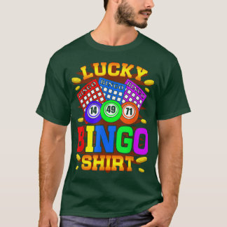 Bingo Player Grandma Grandpa Bingo Gambling  T-Shirt