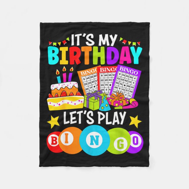 Bingo Player It's My Birthday Let's Play Bingo Xma Fleecedecke (Vorderseite)