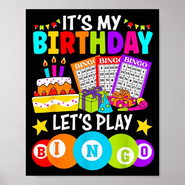 Bingo Player It's My Birthday Let's Play Bingo Xma Poster (Vorne)