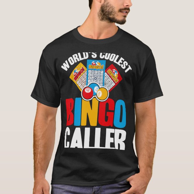 Bingo Player World's Coolest Bingo Caller T-Shirt (Vorderseite)
