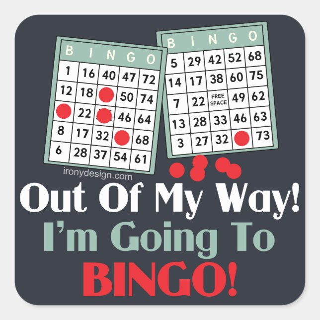 Bingo Players Quadratischer Aufkleber (Vorderseite)