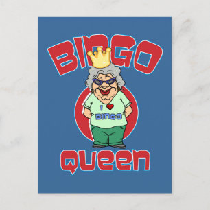 Bingo Queen - Anpassen Postkarte