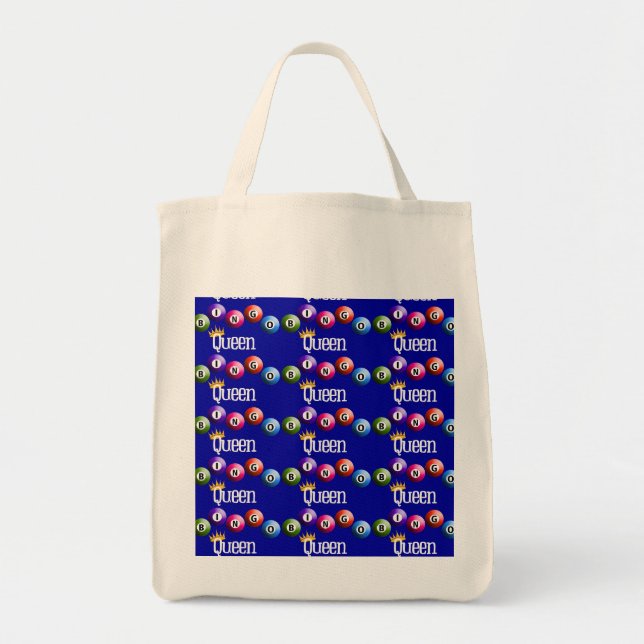Bingo Queen Tote Bag Tragetasche (Vorne)