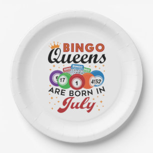 Bingo Queens ist im Juli Geboren Pappteller