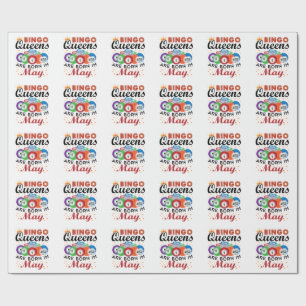 Bingo Queens ist im Mai Geboren Geschenkpapier