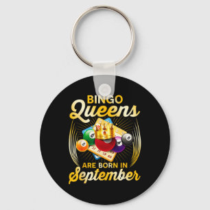 Bingo Queens sind im September Vintagen Christm Ge Schlüsselanhänger
