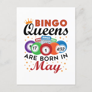 Bingo Queens werden im Mai geboren Postkarte