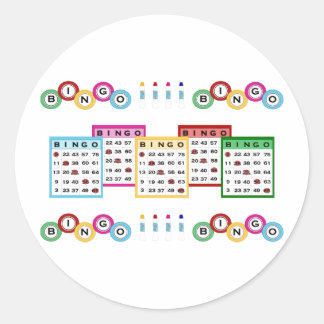 Bingo Runder Aufkleber