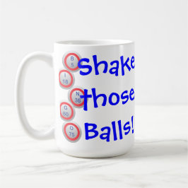 Bingo rütteln sie Anrufer Kaffeetasse
