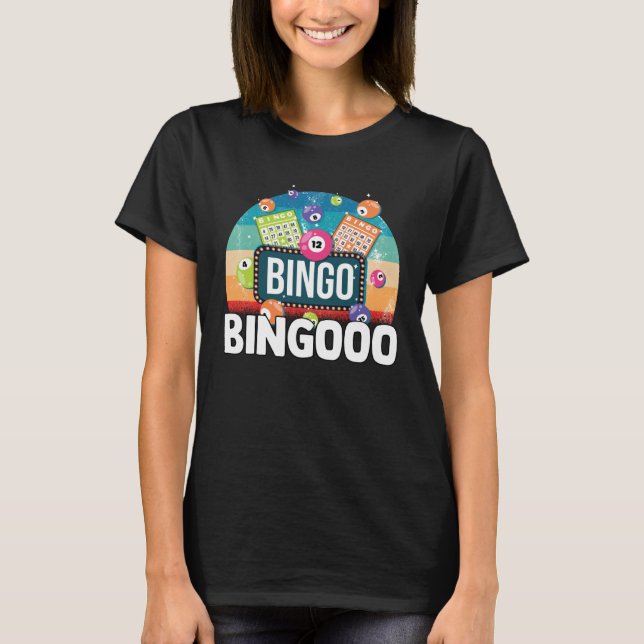 Bingo Shake Casino Gambling Grandpa Lottery Dauber T-Shirt (Vorderseite)
