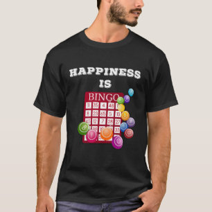 Bingo Shirt Geschenk für Bingo Player Glück ist Bi