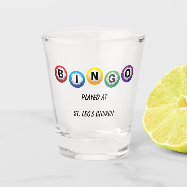 BINGO Shot Glass Schnapsglas (Vorderseite)