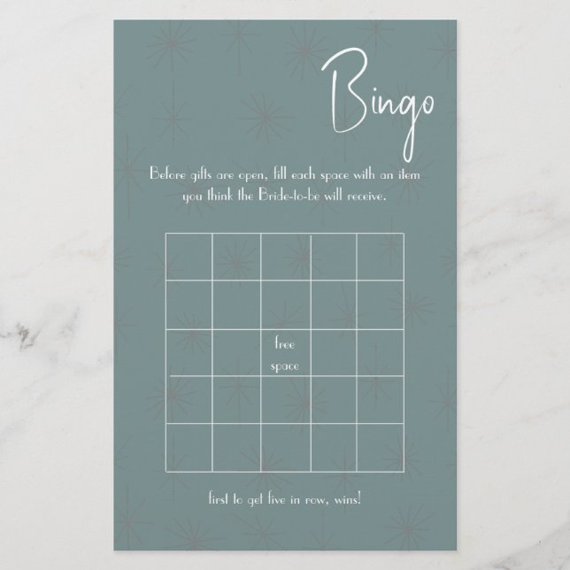 Bingo Shower Game Flyer (Vorne)