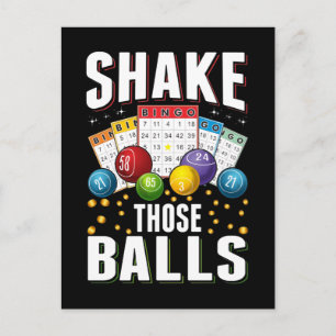 Bingo Spaß Men Funny Bingo Player Postkarte