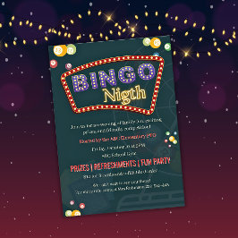 BINGO-Spendenkarte Schule Gemeinschaft Spaßparty  Einladung