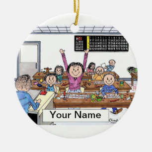 Bingo-Spieler-Frau Keramikornament