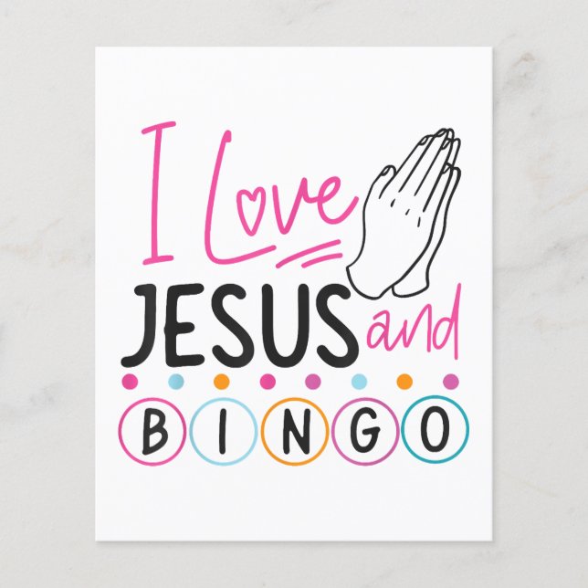 Bingo Spieler Jesus Faith Christlich Ich Liebe Jes (Vorderseite)