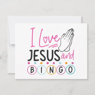 Bingo Spieler Jesus Faith Christlich Ich Liebe Jes Dankeskarte