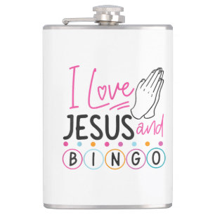 Bingo Spieler Jesus Faith Christlich Ich Liebe Jes Flachmann