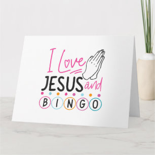 Bingo Spieler Jesus Faith Christlich Ich Liebe Jes Karte