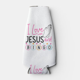 Bingo-Spieler Jesus Glaube Christlich Ich liebe Je Flaschenkühler