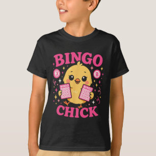Bingo-Spielerin Hühner Mädchen Bingo-Huhn T-Shirt