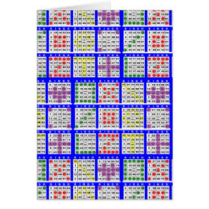 Bingo-Spielmuster Große