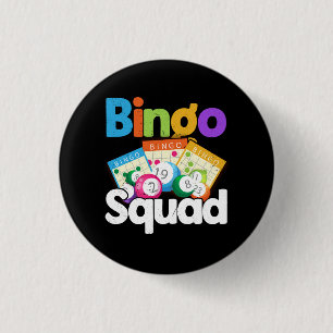 Bingo Squad das Sieger-Team auf Ihrem Shirt Spiel Button