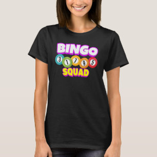Bingo Squad Team Spieler Lucky Bingo Luck Women M T-Shirt