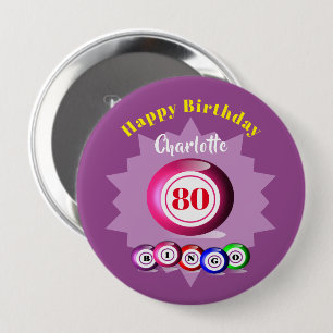 Bingo Themed Fun Geburtstag Personalisiert Button