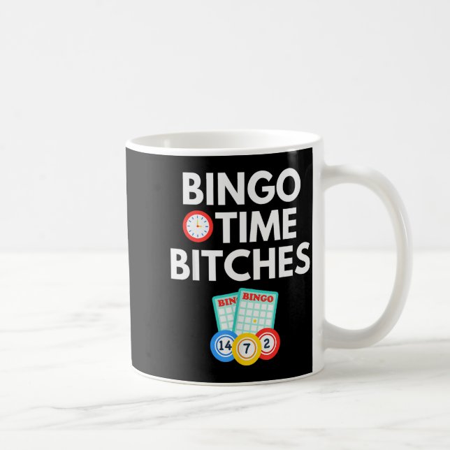 Bingo Time Es Funny Bingo Player Game Lover Gift H Kaffeetasse (Rechts)