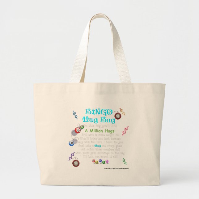 Bingo-Umarmungs-Tasche Jumbo Stoffbeutel (Vorne)