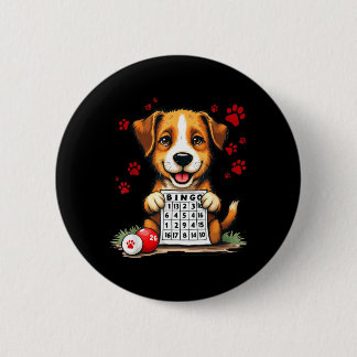 Bingo und Hund Lustige Bingo-Liebe Bingo und Hund Button